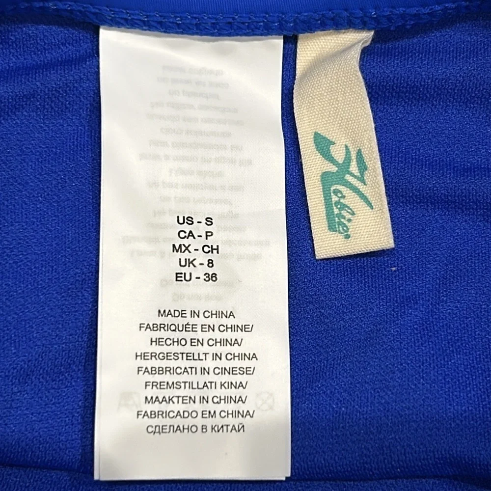 Hobie blue solid swim bikini bottom size small